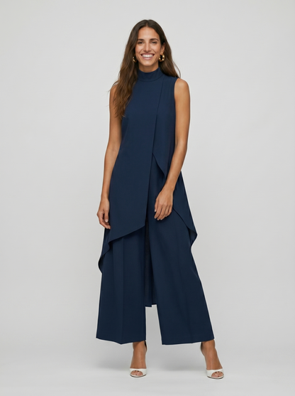 Conjunto Elegante Asimétrico de Dos Piezas