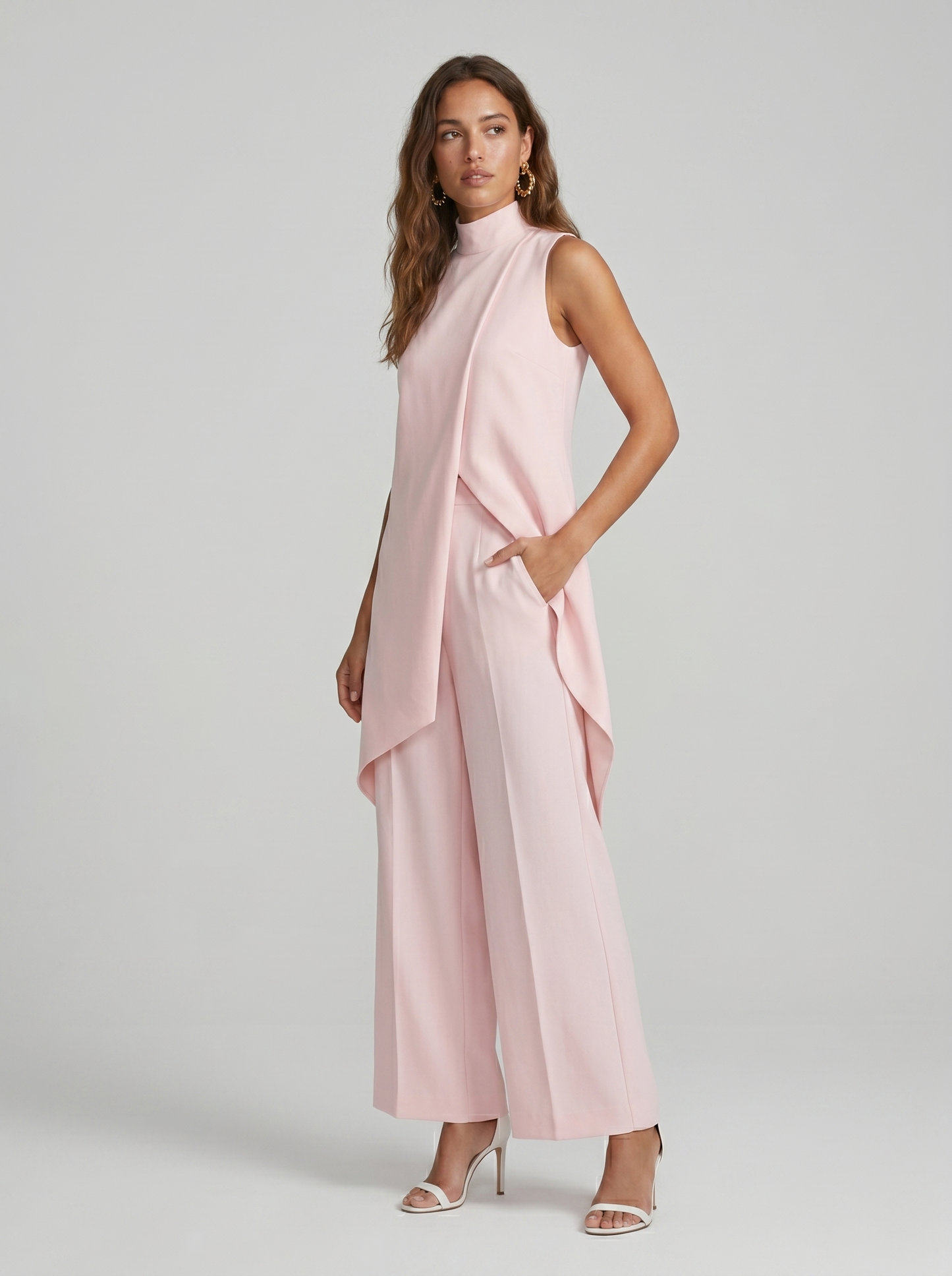 Conjunto Elegante Asimétrico de Dos Piezas