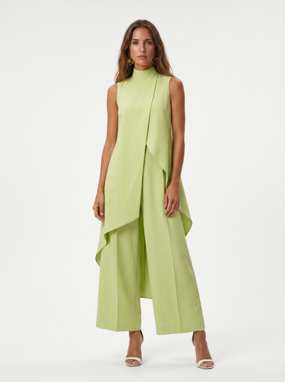 Conjunto Elegante Asimétrico de Dos Piezas