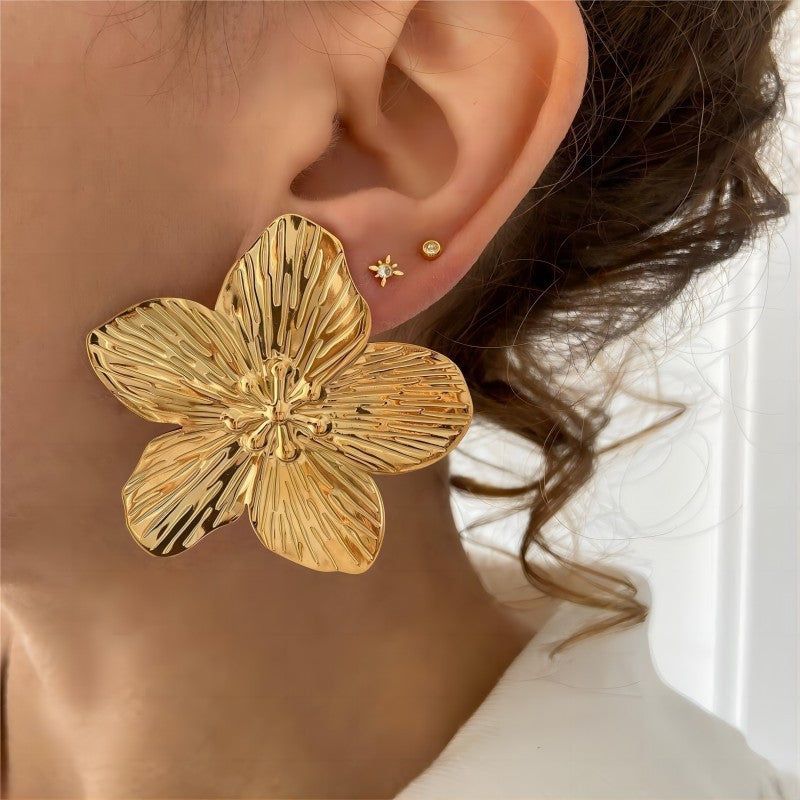 Pendientes Flor Brillante