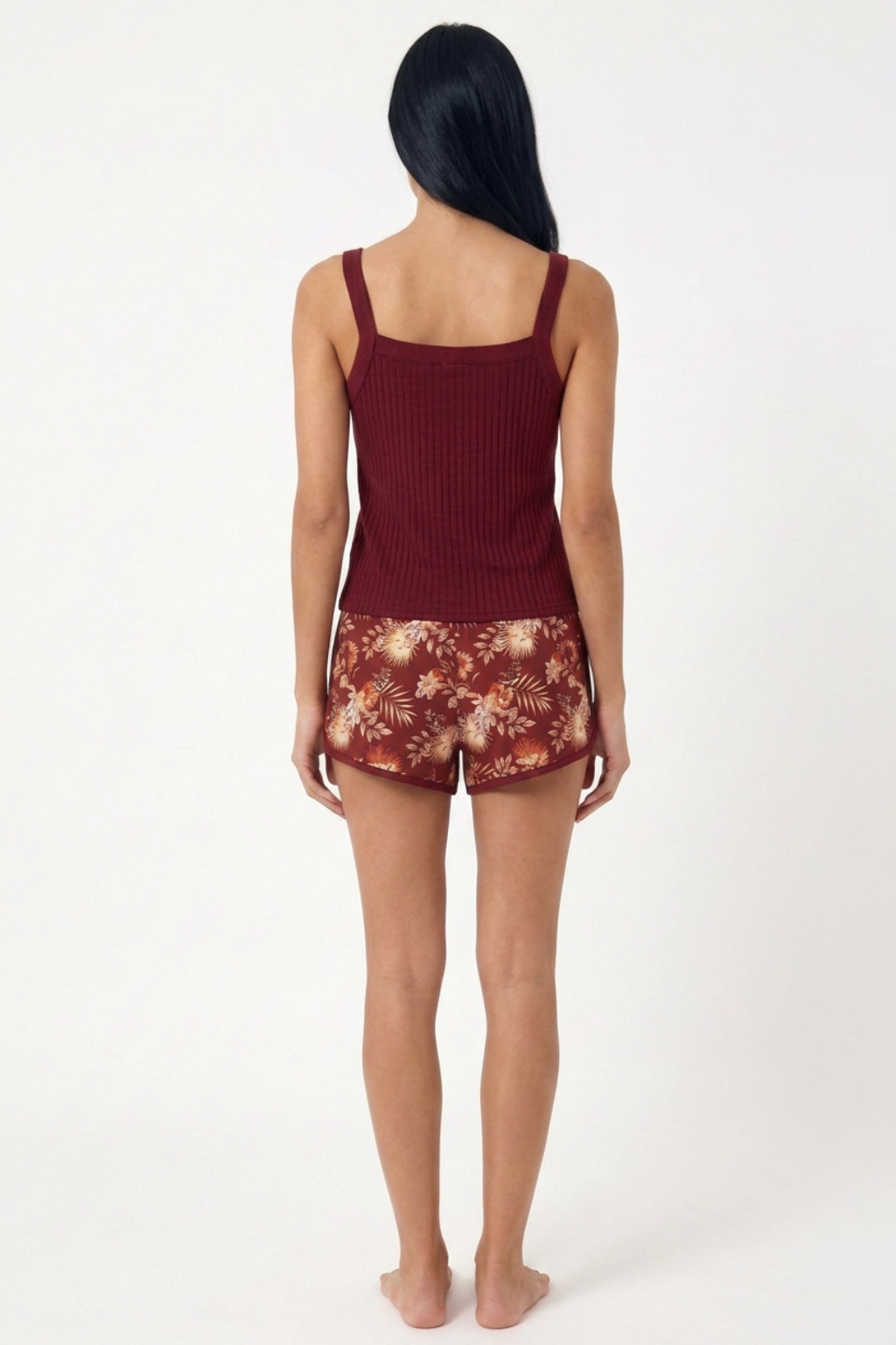 Tankini Elegante de Corte Fluido