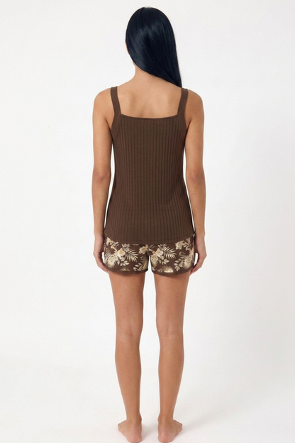 Tankini Elegante de Corte Fluido