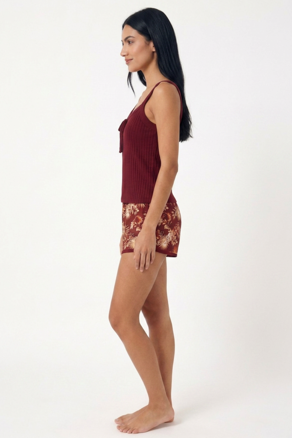 Tankini Elegante de Corte Fluido