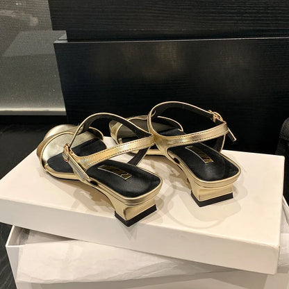 Isadora | Sandali Eleganti in Pelle con Tacco