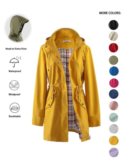 Celia | Chaqueta Ligera Impermeable con Capucha