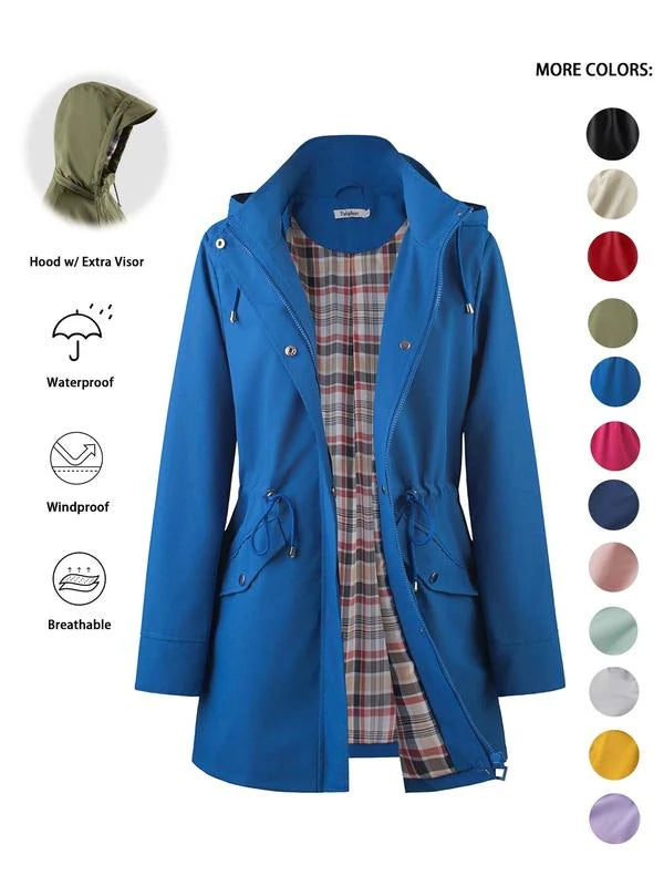 Celia | Chaqueta Ligera Impermeable con Capucha