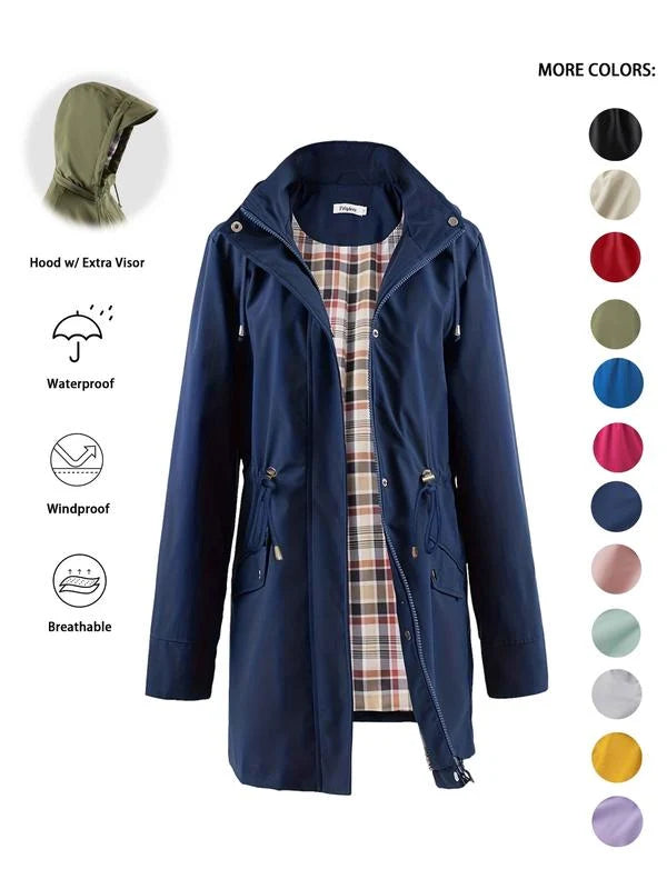 Celia | Chaqueta Ligera Impermeable con Capucha