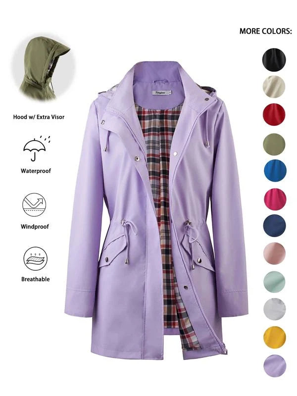 Celia | Chaqueta Ligera Impermeable con Capucha