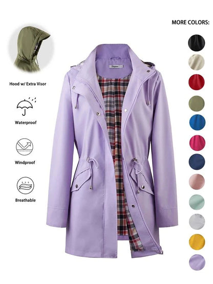 Celia | Chaqueta Ligera Impermeable con Capucha