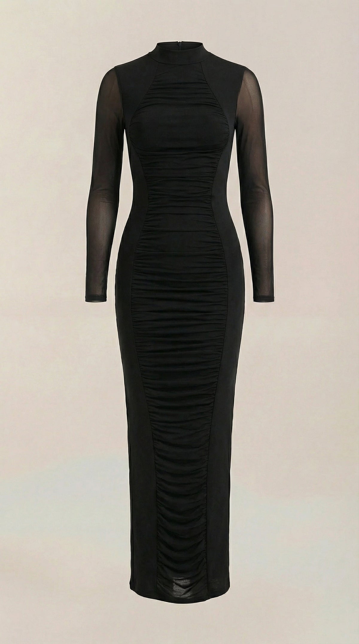 Vestido Maxi con Detalles Fruncidos