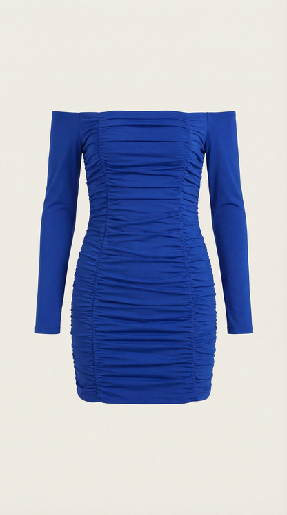 Vestido Mini Ceñido con Escote Bardot