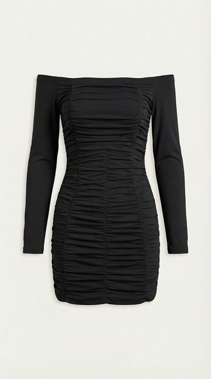 Vestido Mini Ceñido con Escote Bardot