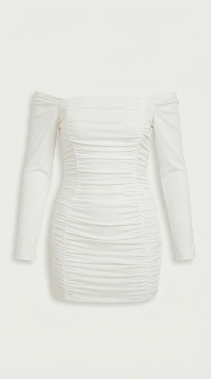 Vestido Mini Ceñido con Escote Bardot