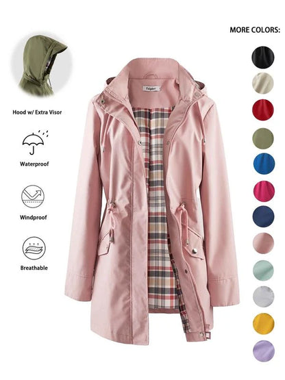 Celia | Chaqueta Ligera Impermeable con Capucha