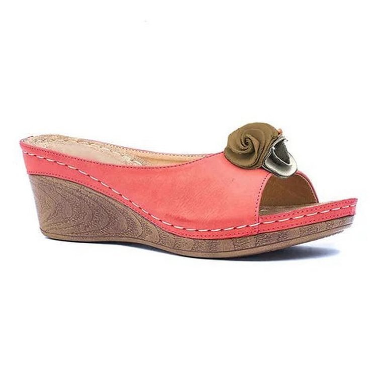 BRONYA - COMFORTABELE LEREN SANDALEN