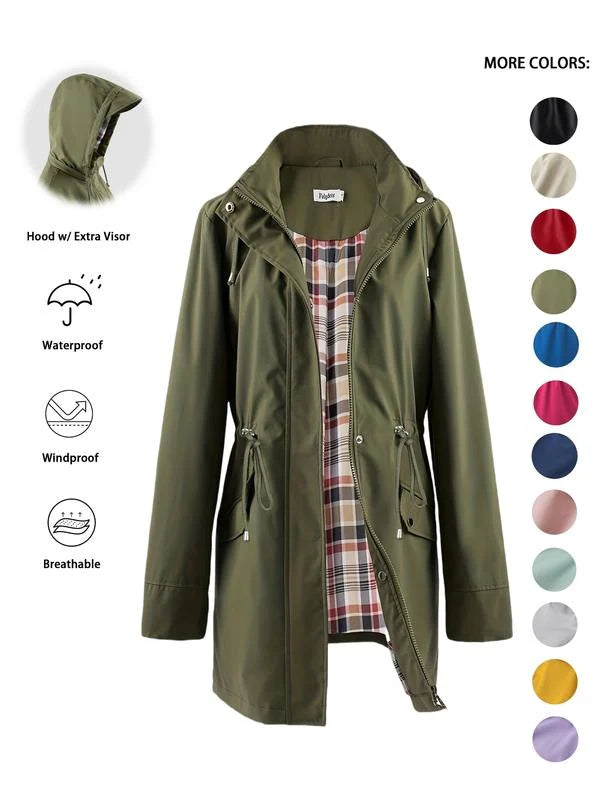 Celia | Chaqueta Ligera Impermeable con Capucha